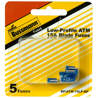 Bussmann ATM Mini Blade Fuse, 15 Amp, Low Profile