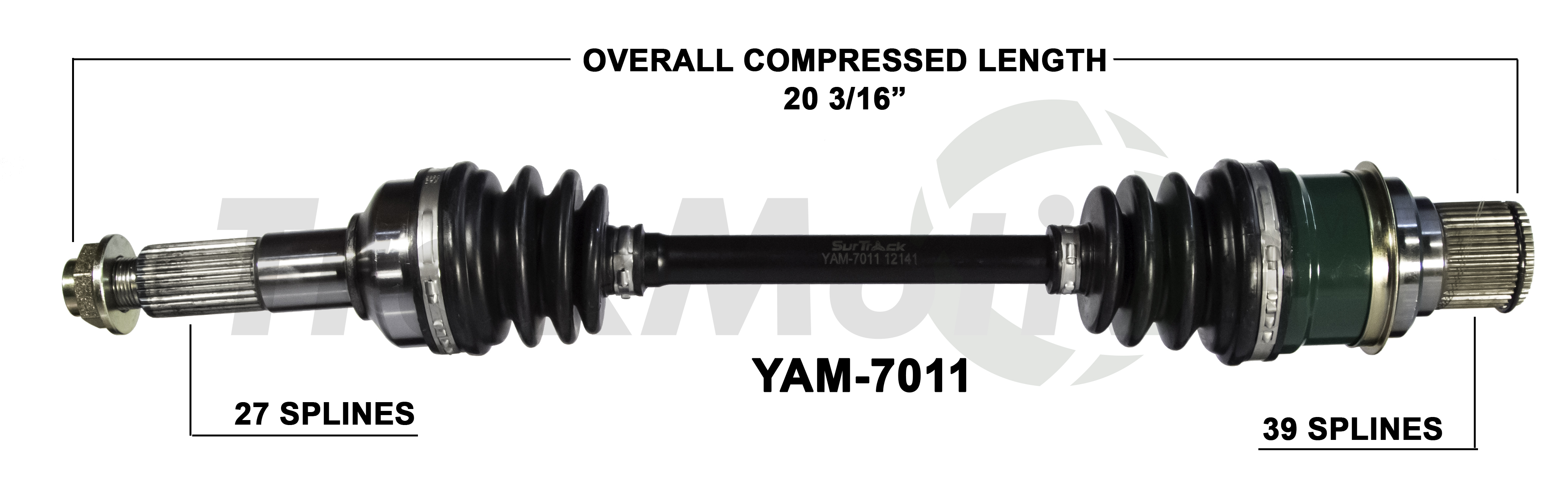 CV Axle Assembly TrakMotive YAM-7011