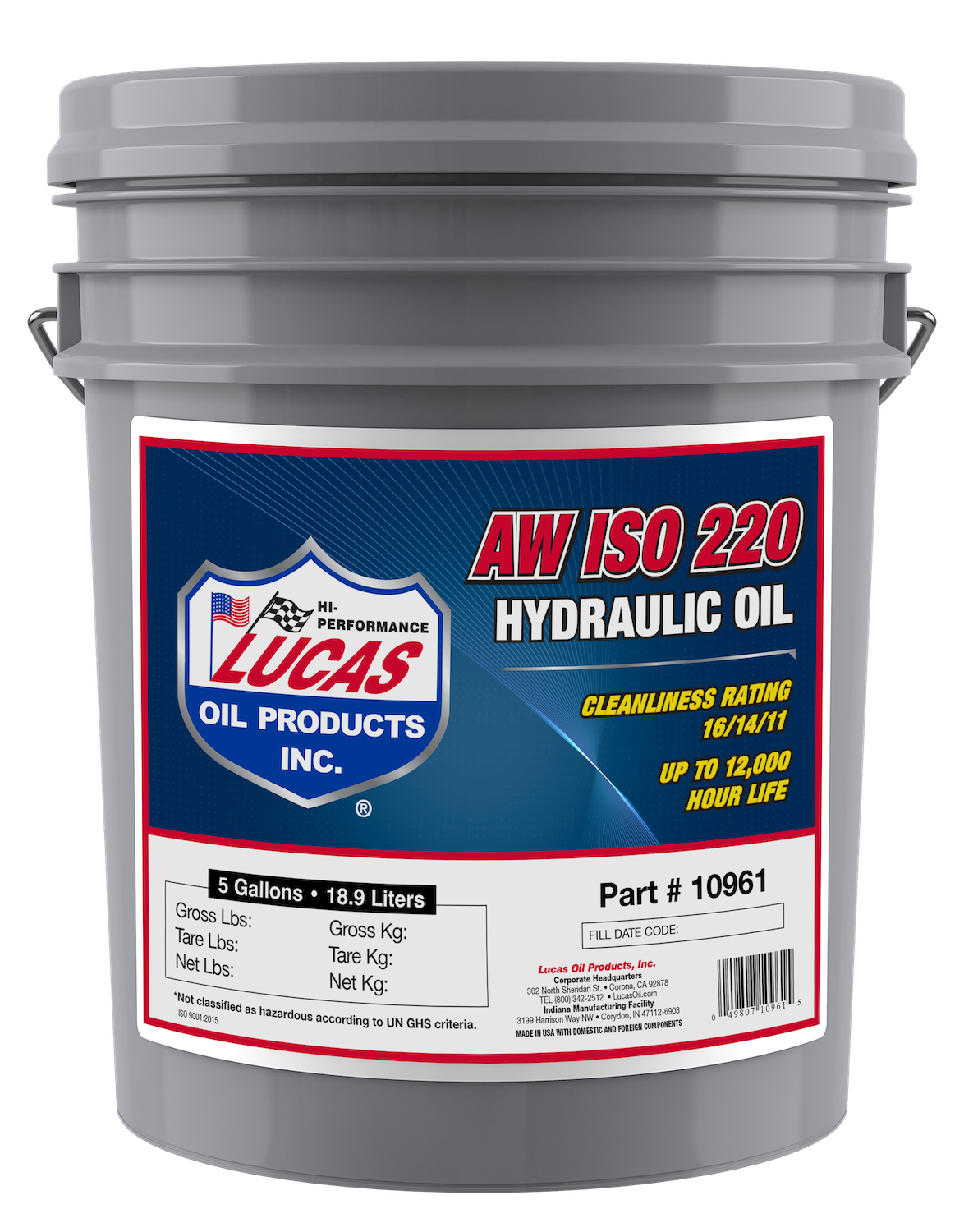 Hydraulic System Fluid Lucas Oil Products 10961