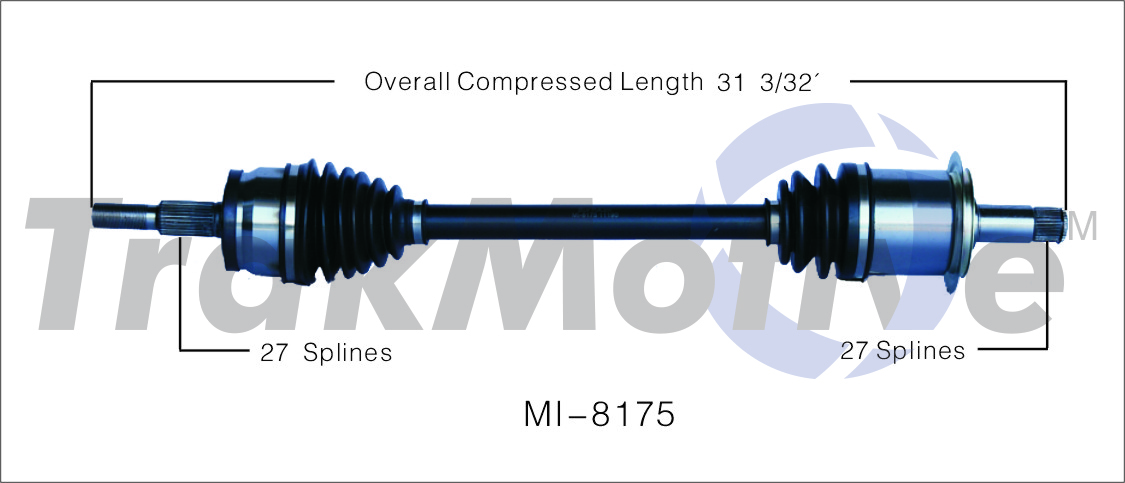 CV Axle Shaft TrakMotive MI-8175