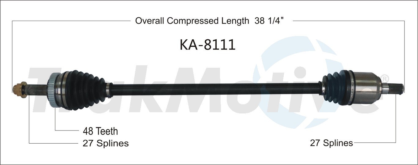CV Axle Shaft TrakMotive KA-8111