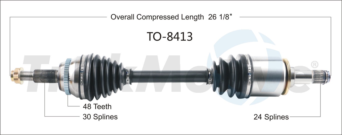 CV Axle Shaft TrakMotive TO-8413