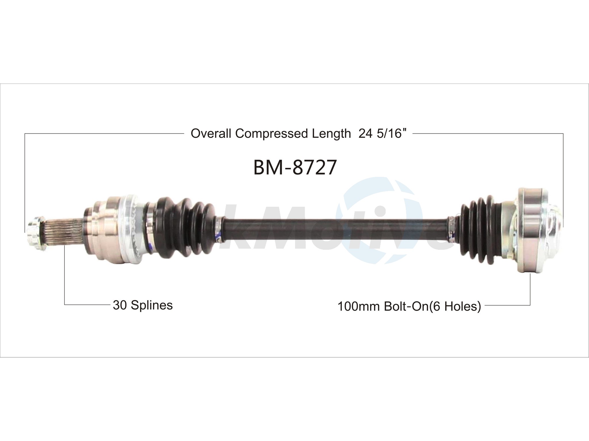 CV Axle Shaft TrakMotive BM-8727