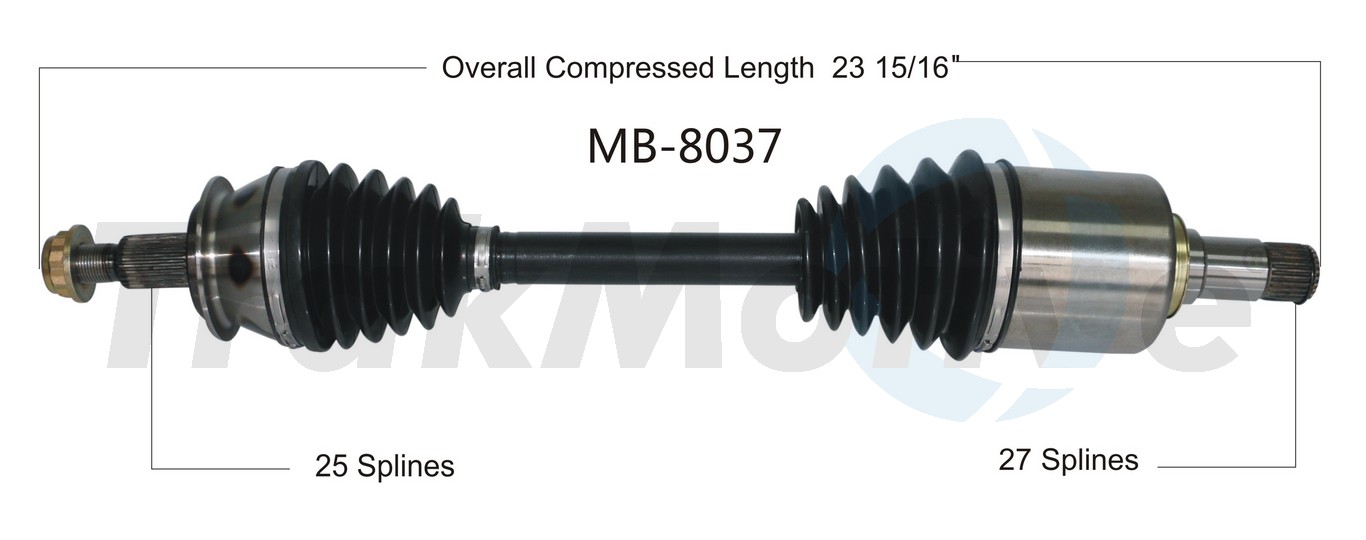 CV Axle Shaft TrakMotive MB-8037