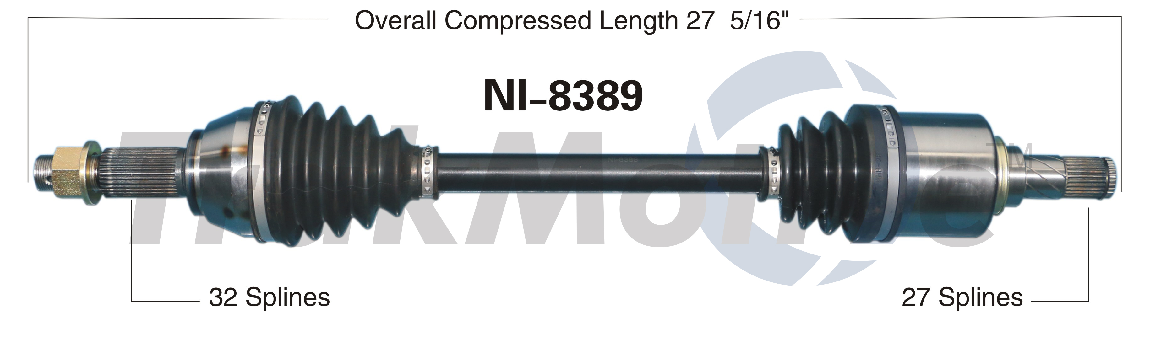 CV Axle Shaft TrakMotive NI-8389