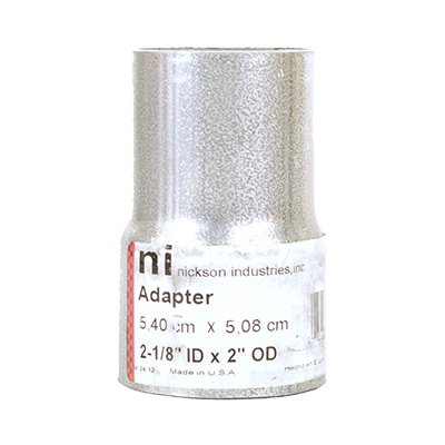 Nickson Exhaust Pipe Adapter, 2 1/8 In. ID to 2 In. OD