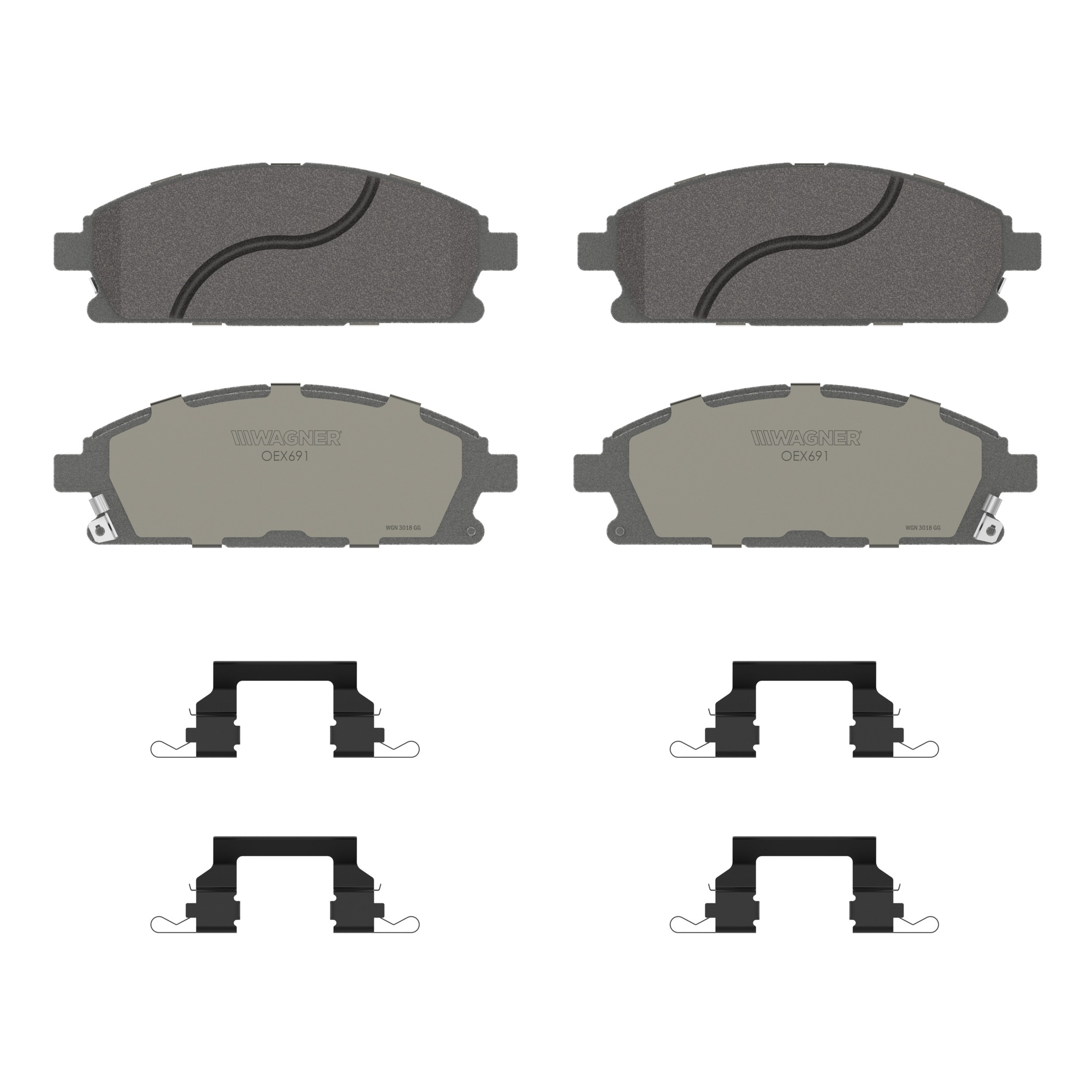 Disc Brake Pad Set Wagner Brake OEX691