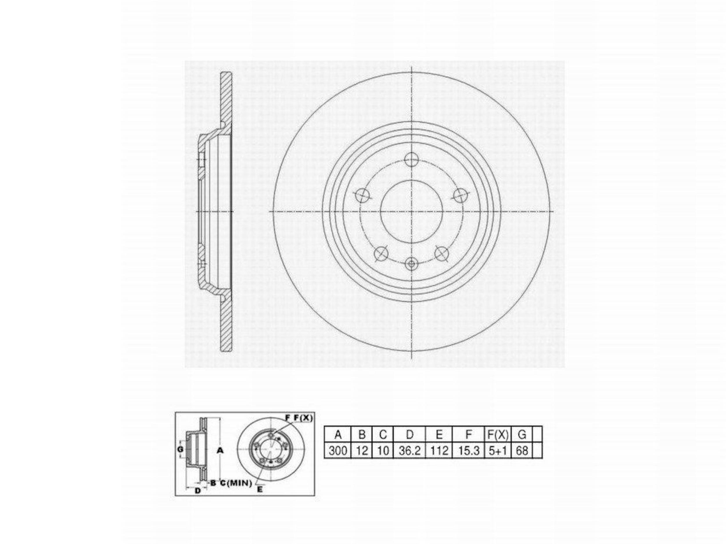 Disc Brake Rotor Perfect Stop PS4412280HC