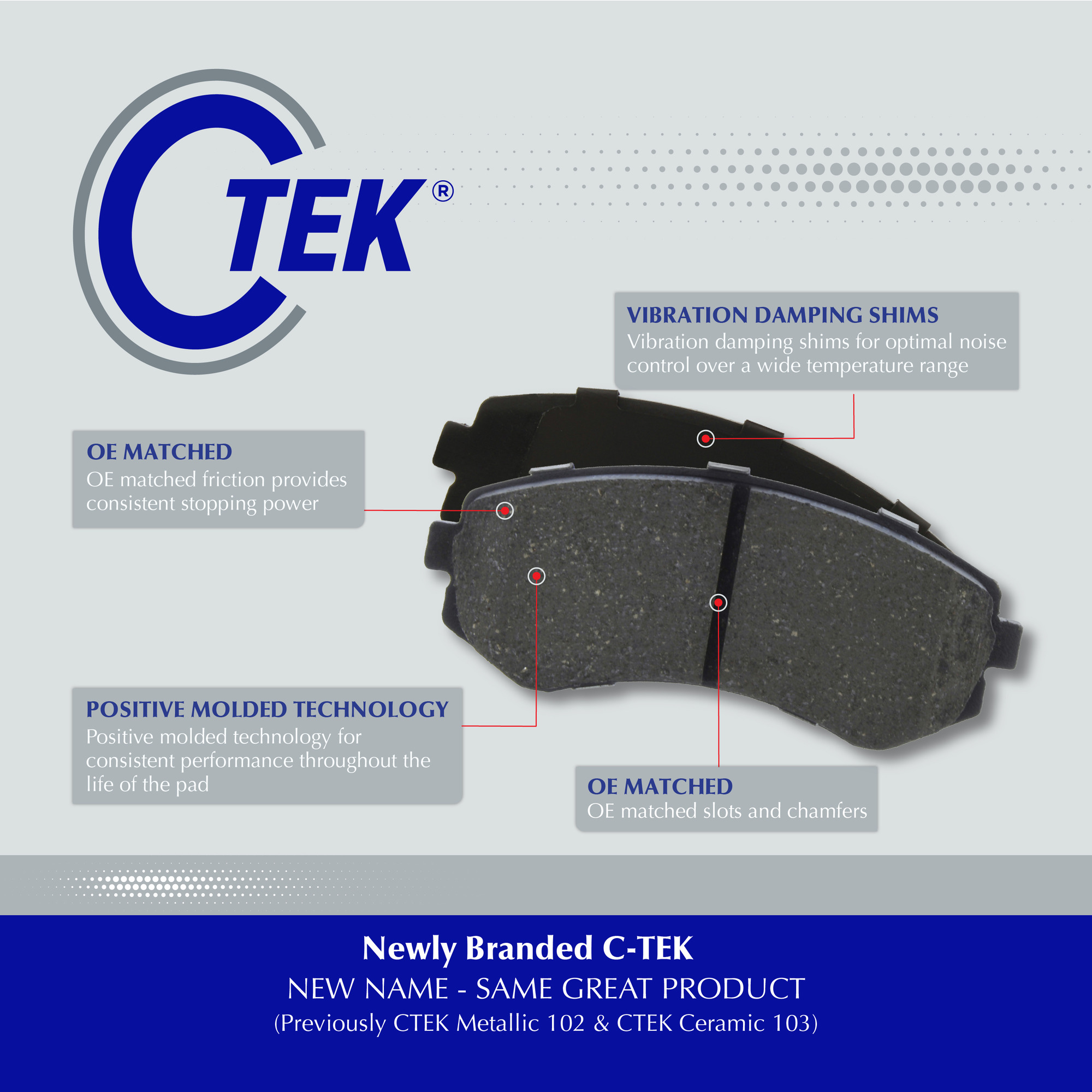 Disc Brake Pad Set Centric Parts 102.09640