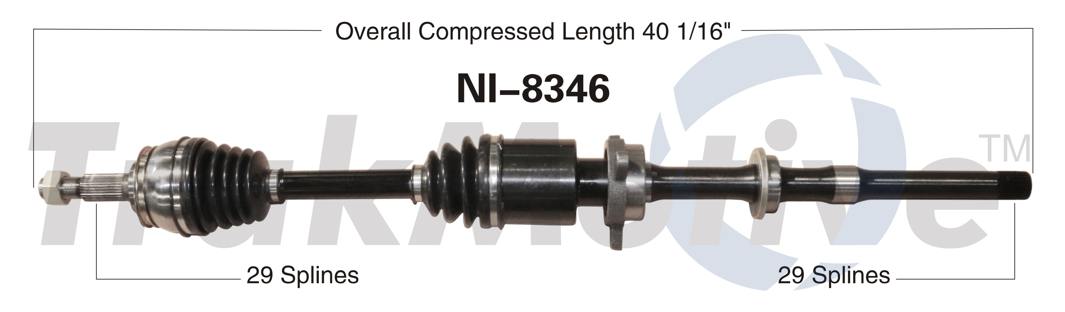 CV Axle Shaft TrakMotive NI8346