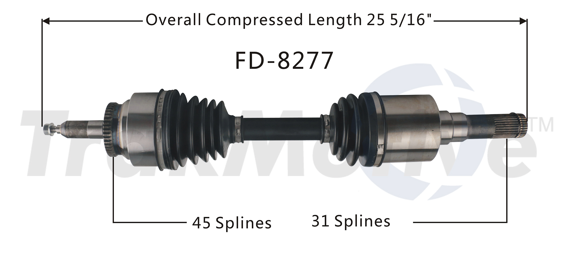 CV Axle Shaft TrakMotive FD-8277
