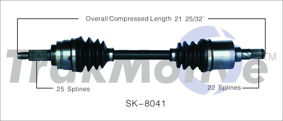 CV Axle Shaft TrakMotive SK-8041