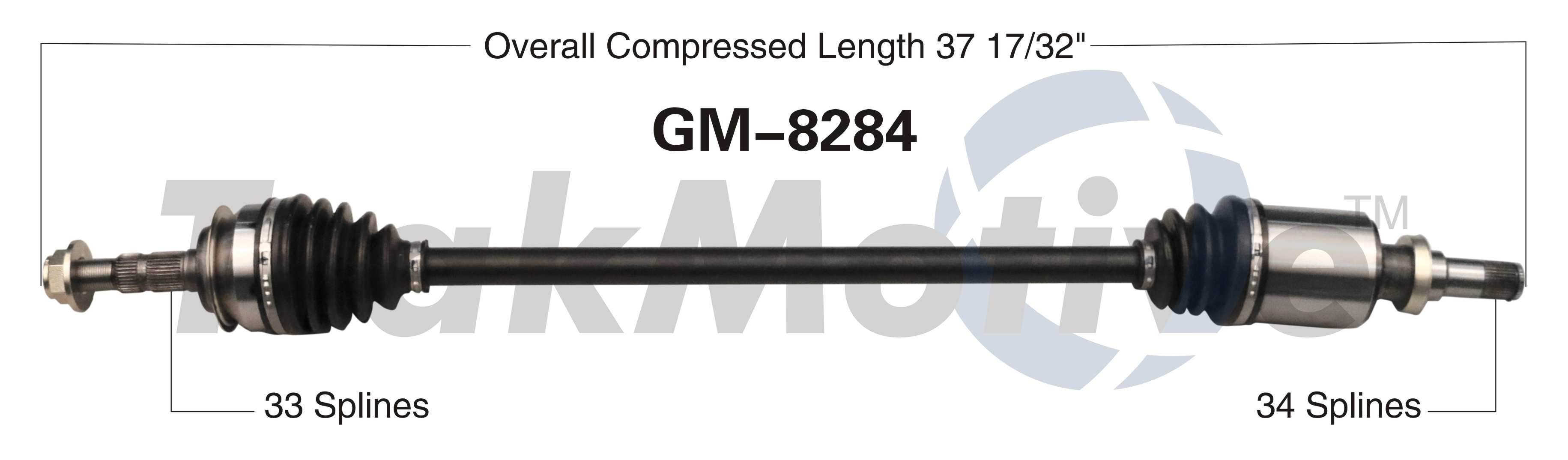 CV Axle Shaft TrakMotive GM-8284