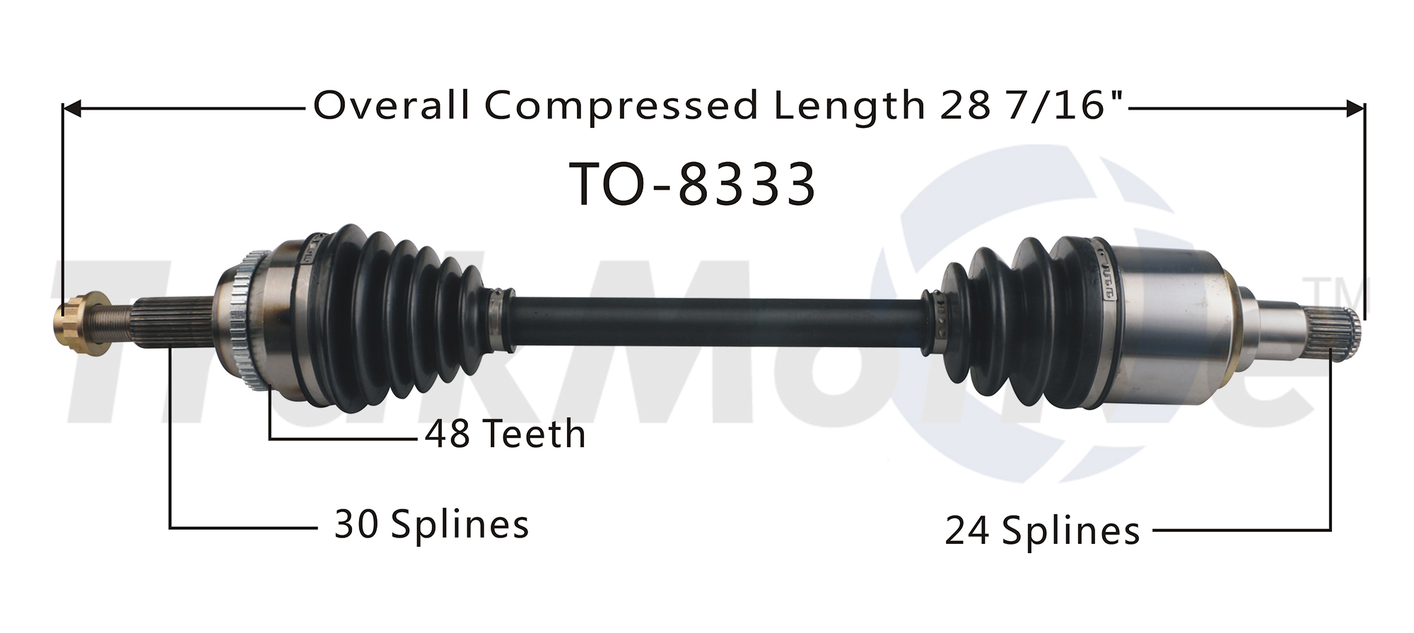 CV Axle Shaft TrakMotive TO8333
