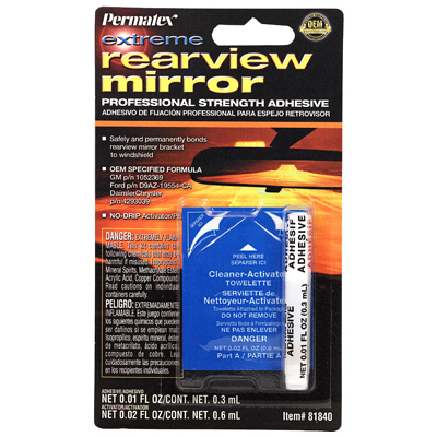Interior Rear View Mirror Adhesive Permatex 81840