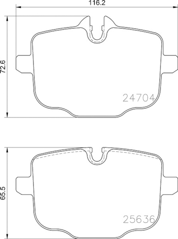 Disc Brake Pad Set HELLA Brakes 355024921