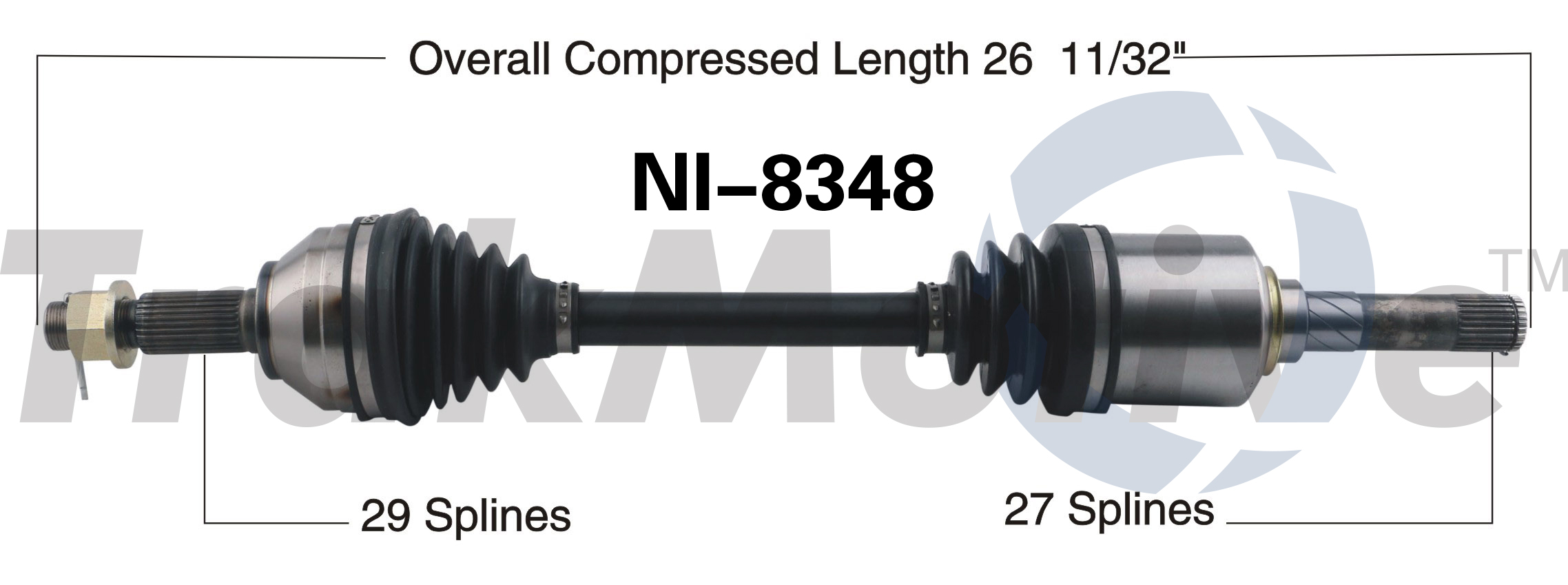 CV Axle Shaft TrakMotive NI8348