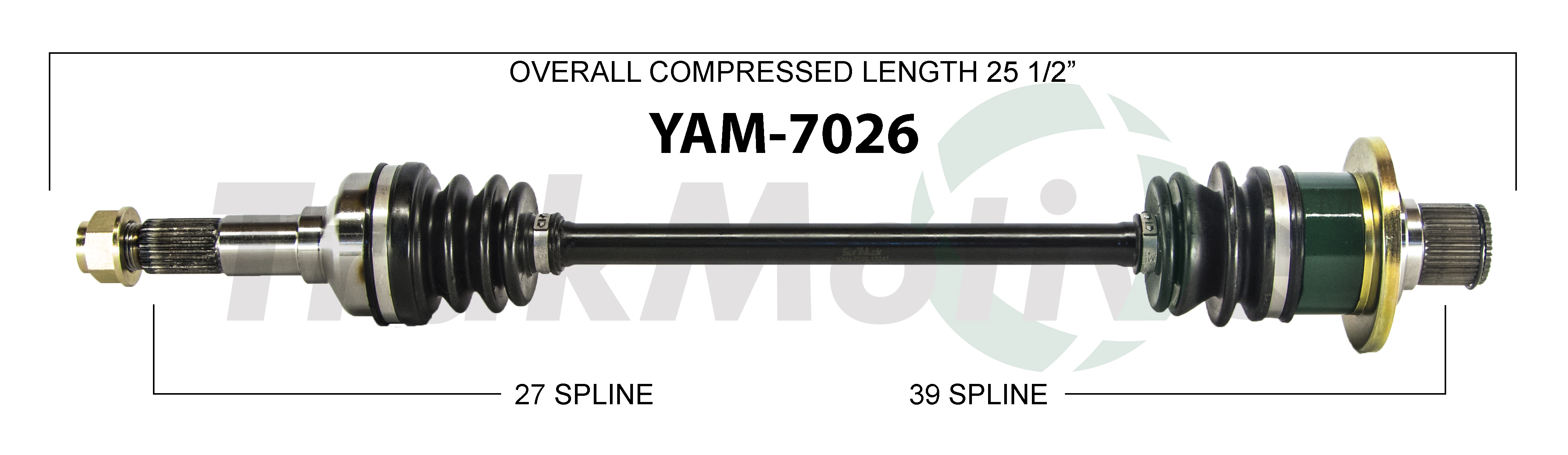 CV Axle Assembly TrakMotive YAM-7026