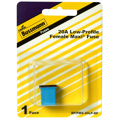 Bussmann Maxi Female Blade Fuse, 20 Amp, Low Profile