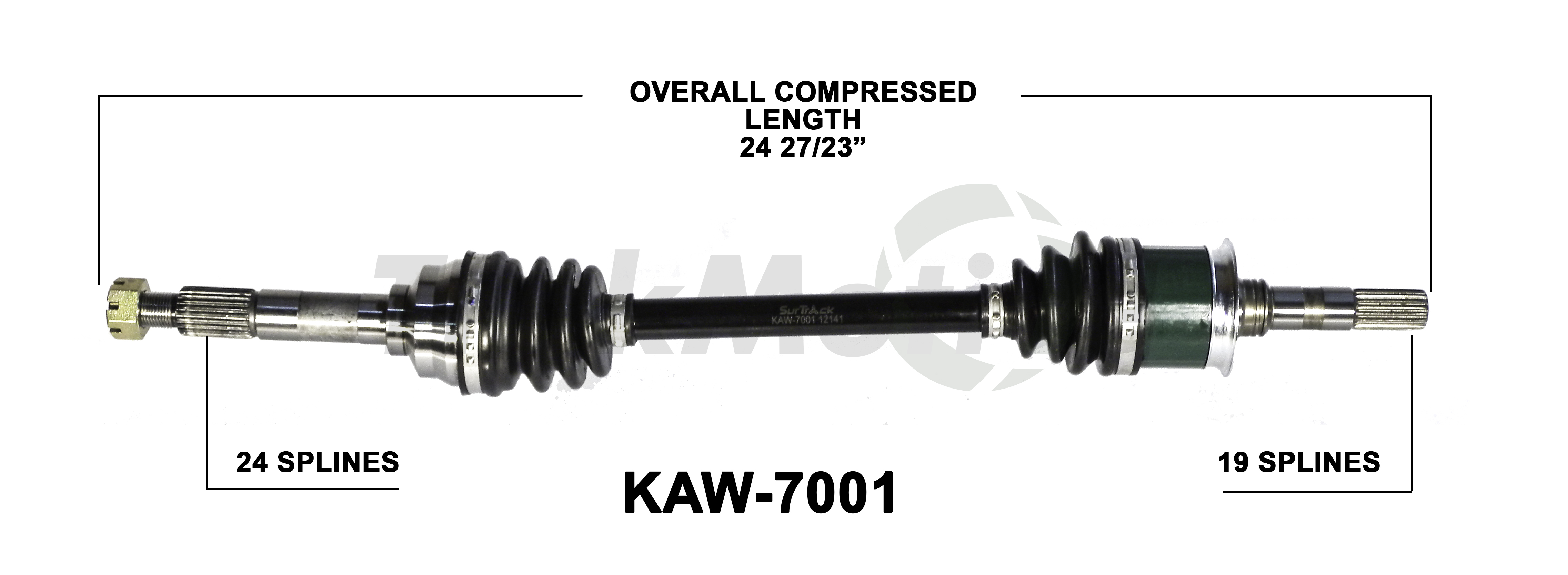 CV Axle Assembly TrakMotive KAW-7001
