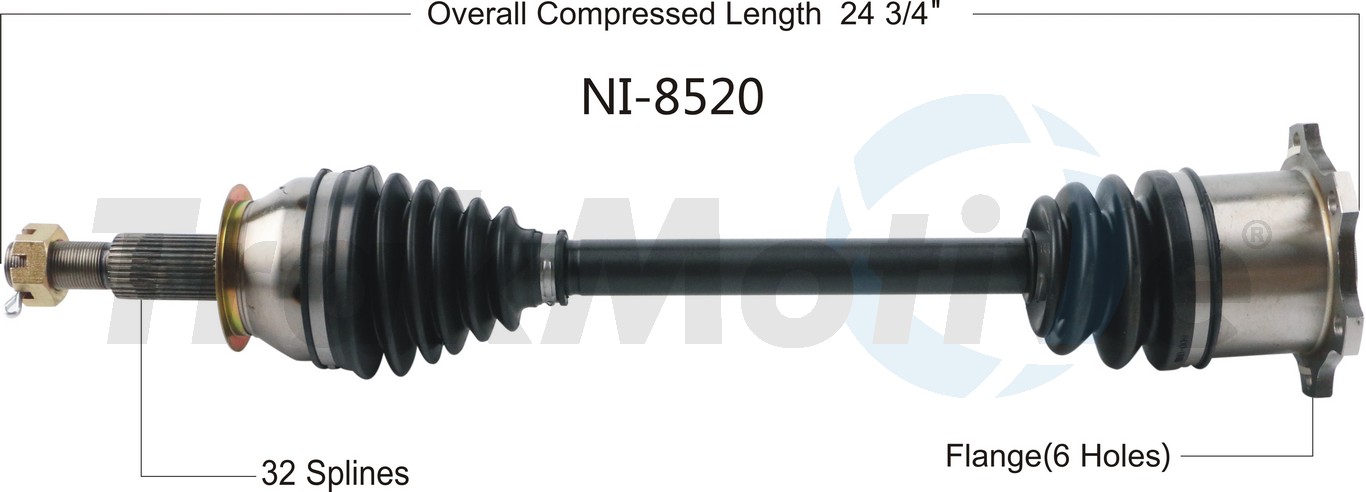 CV Axle Shaft TrakMotive NI-8520
