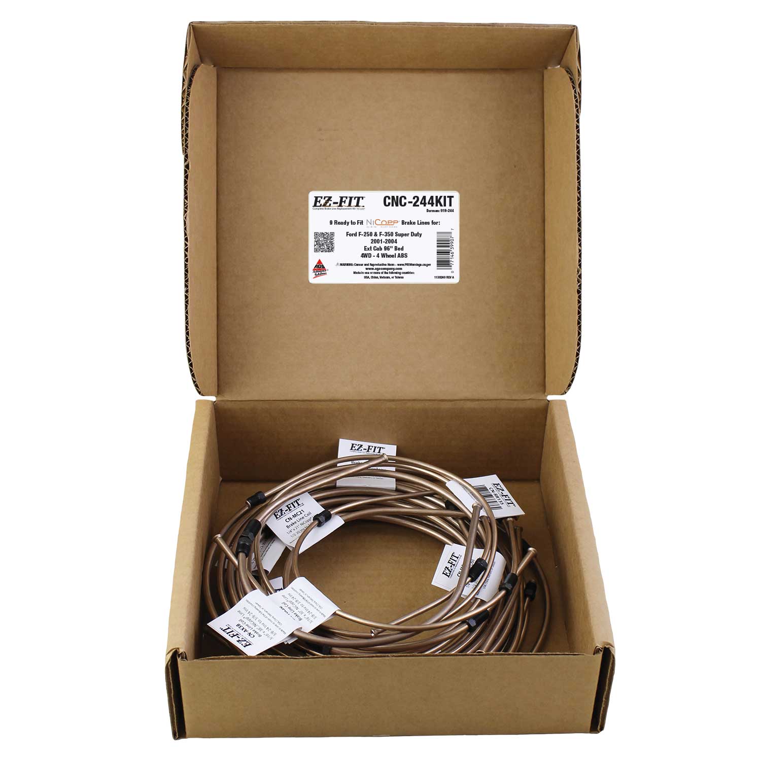 Brake Hydraulic Line Kit AGS CNC-244KIT