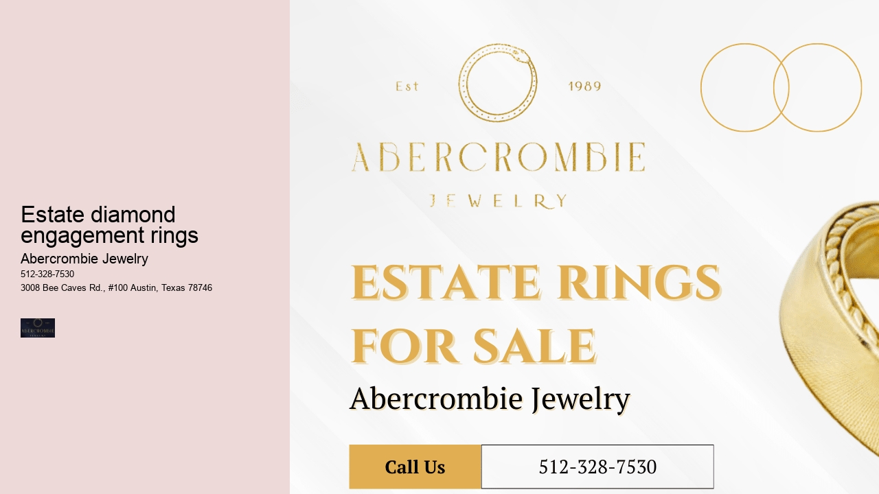 Estate diamond engagement rings