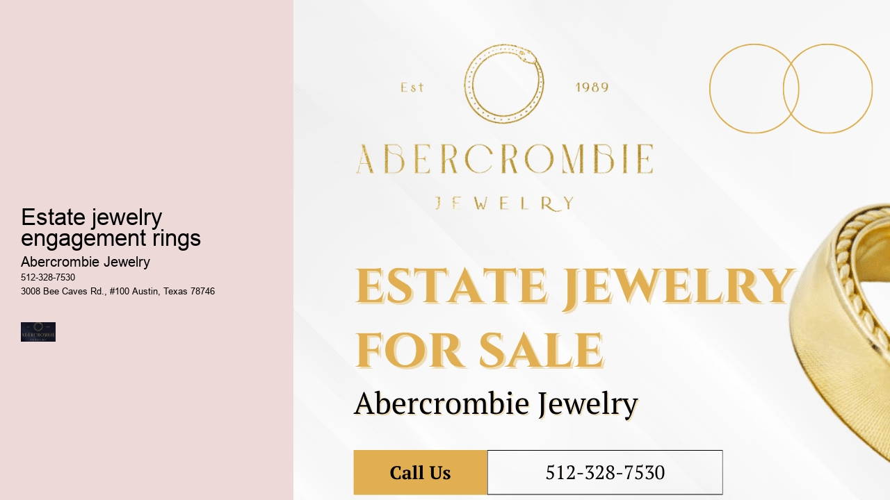 Estate jewelry engagement rings