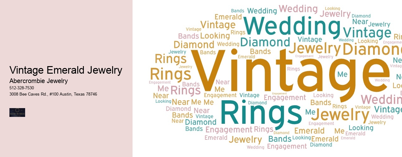 Vintage Emerald Jewelry