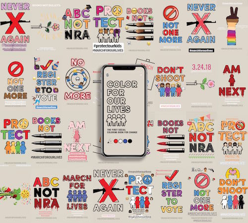 bbh l a collaborates with students to create first instagram coloring book for march for our lives - how to make instagram following in alphabetical order