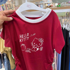 Фудболка для дев.Hello Kitty бордо.