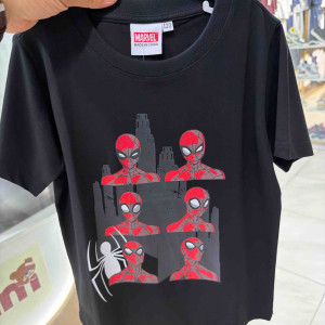 Фудболка черная Человек Паук Marvel