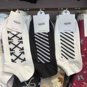 Носки женские короткие off white