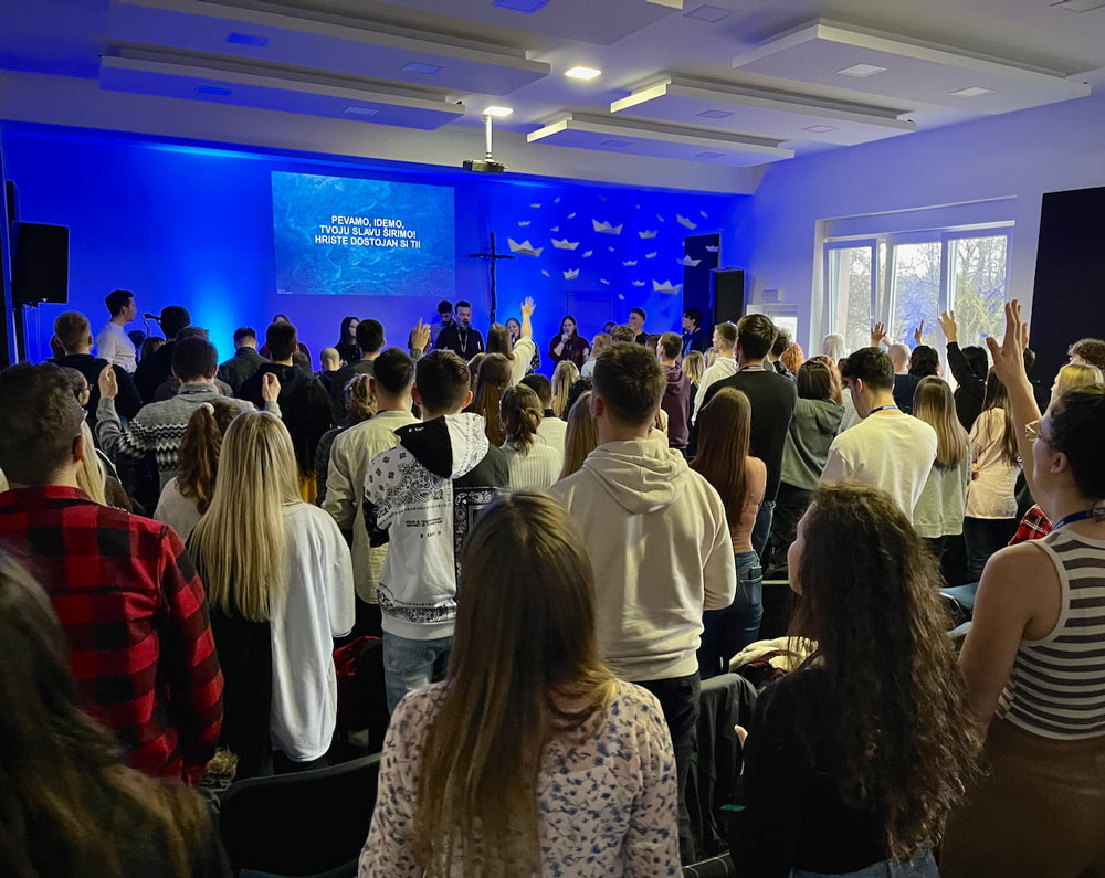 Worship during the Youth Conference