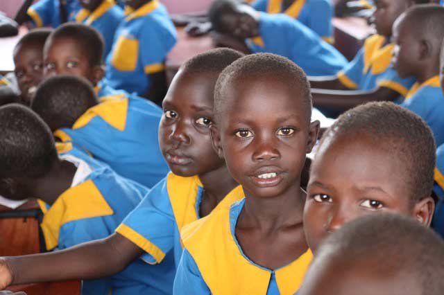 PEACE school children in class