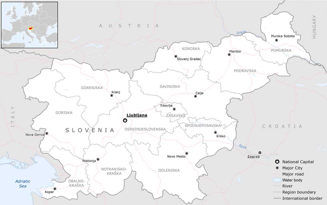 Slovenia map