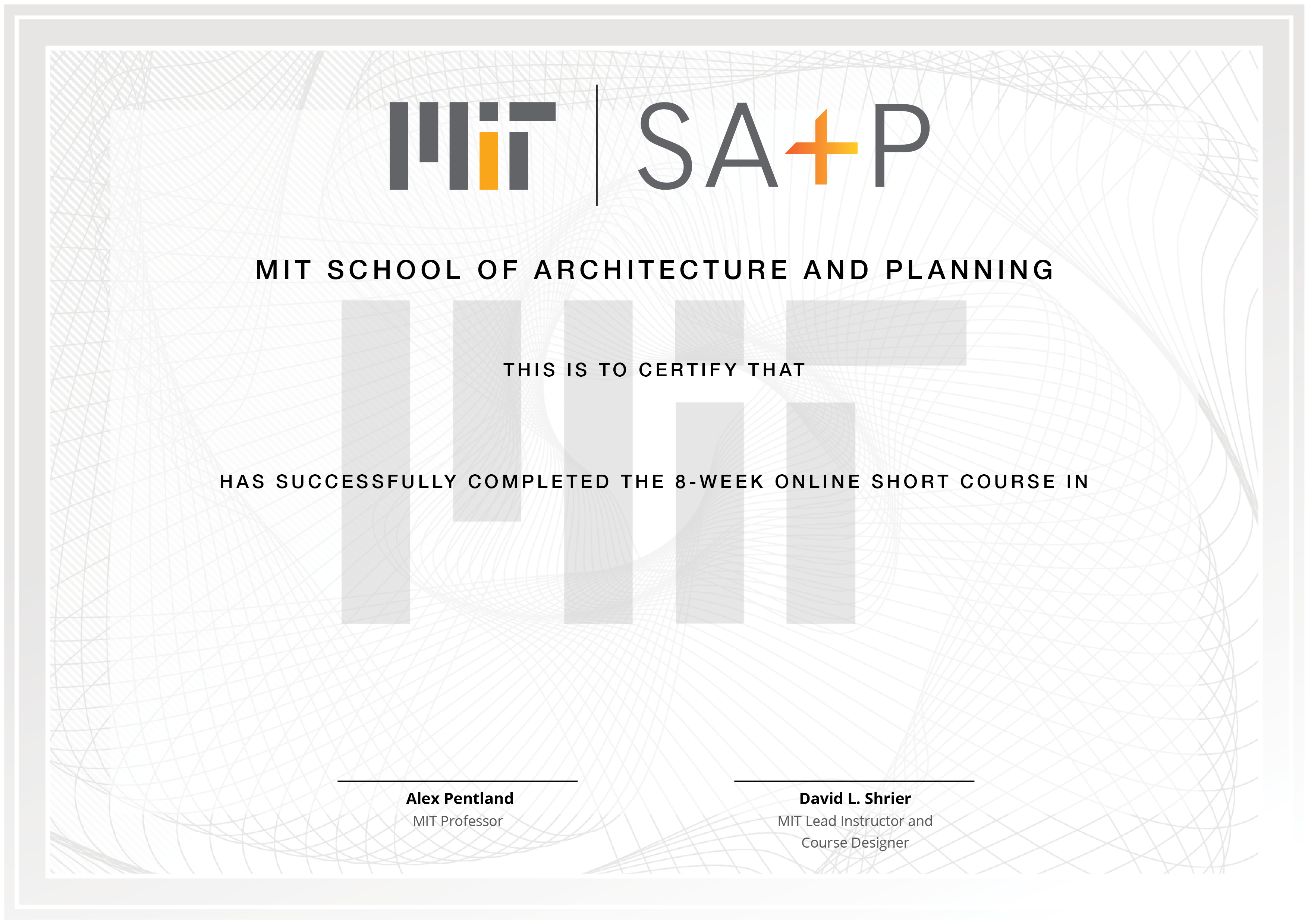 Mit School Of Architecture And Planning Mit Sa P Credentials Accredible Certificates Badges And Blockchain