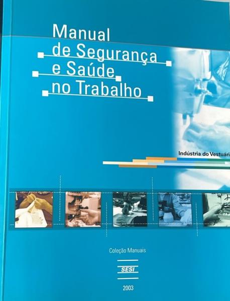 Capa do material com o título Manual de segurança e saúde no trabalho do Autor 