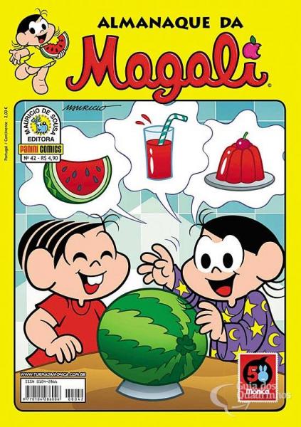 Capa do material com o título Almanaque da Magali - 1ª série - 42 do Autor Sousa, Mauricio de
