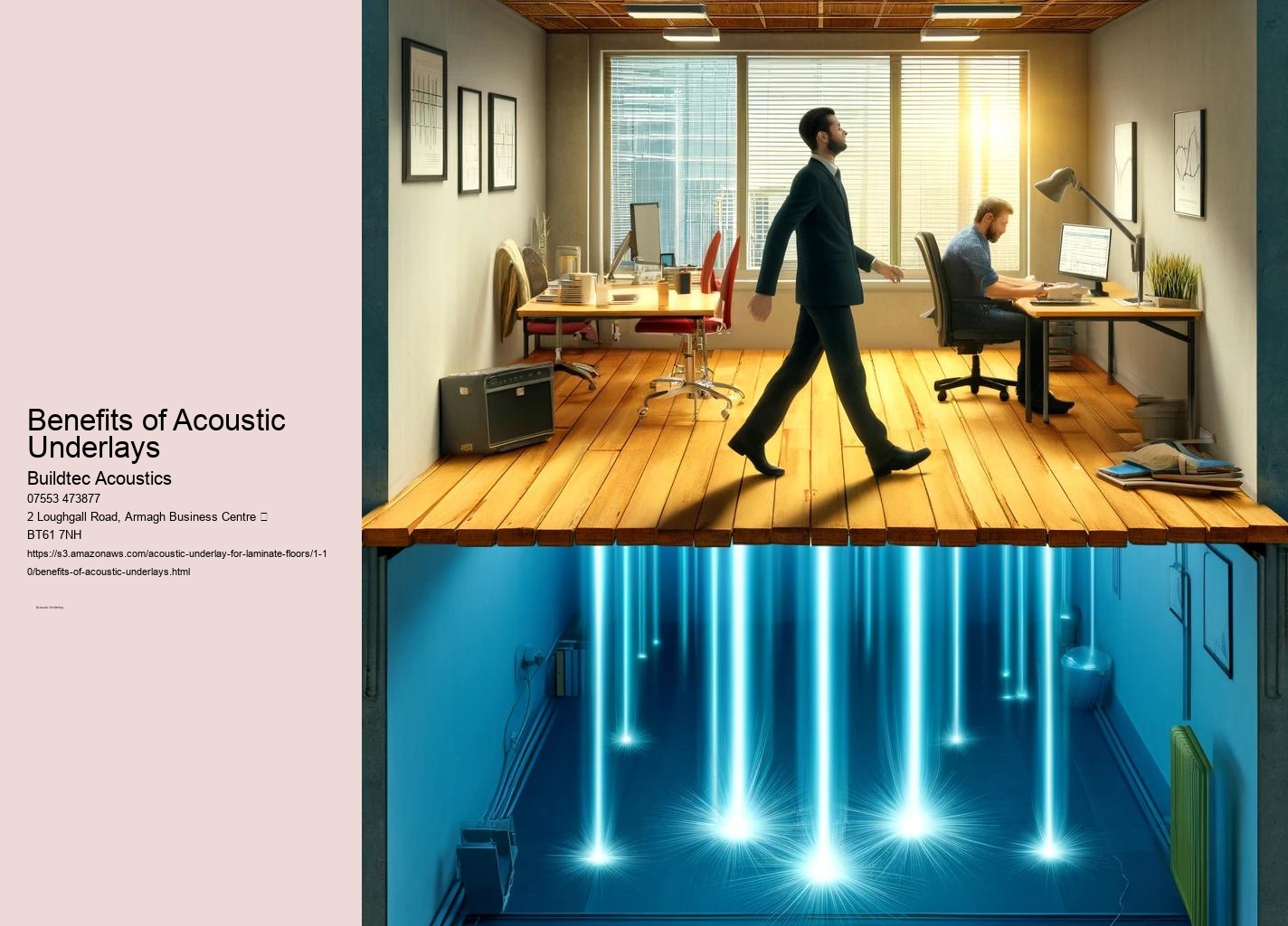 Reducing Foot Traffic Noise in Offices with Acoustic Underlays