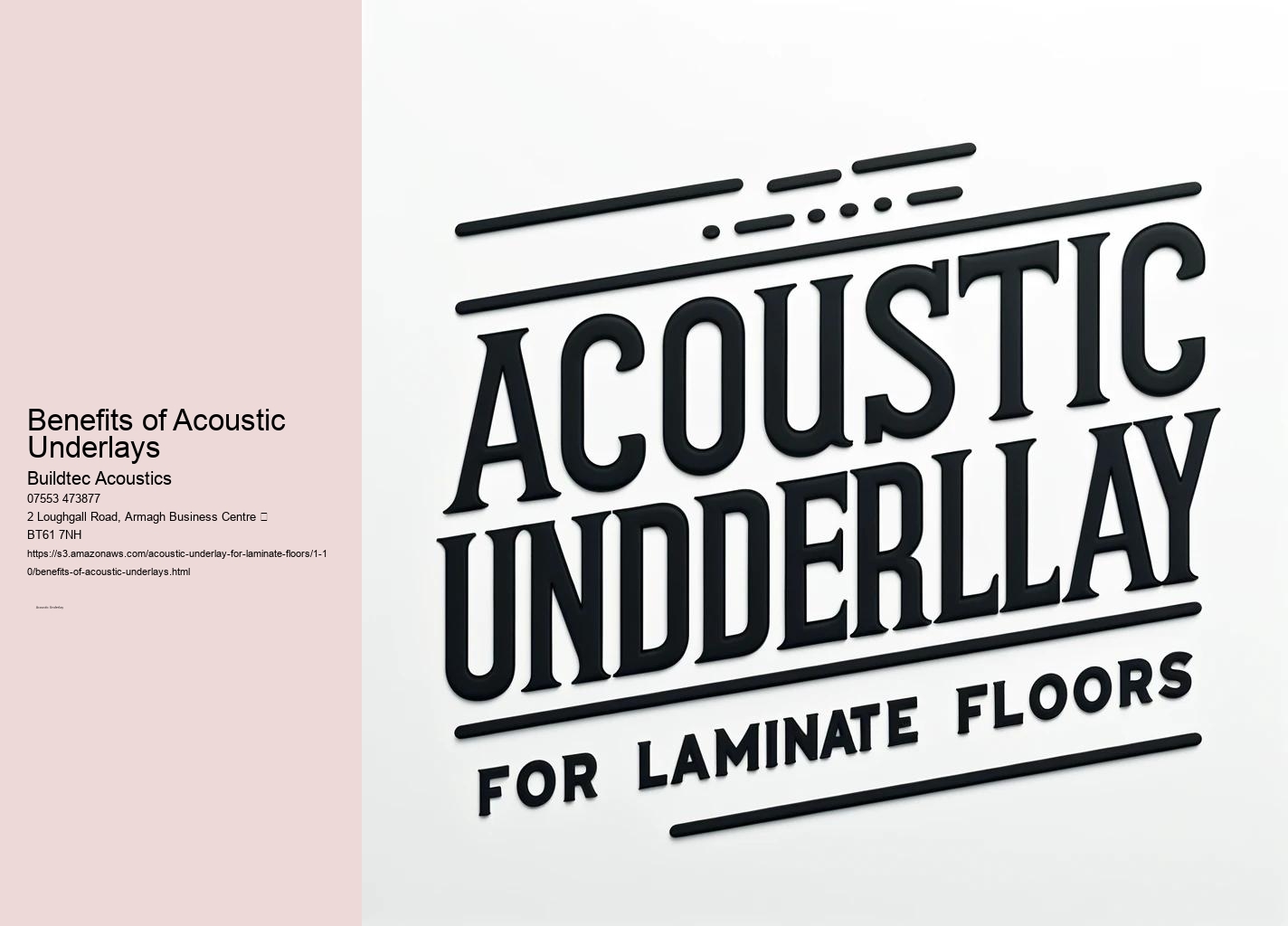 Acoustic Underlays for Residential Renovation Projects