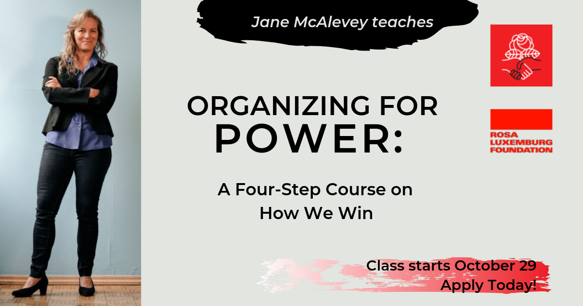 Apply for for Power A FourStep Course on How We Win