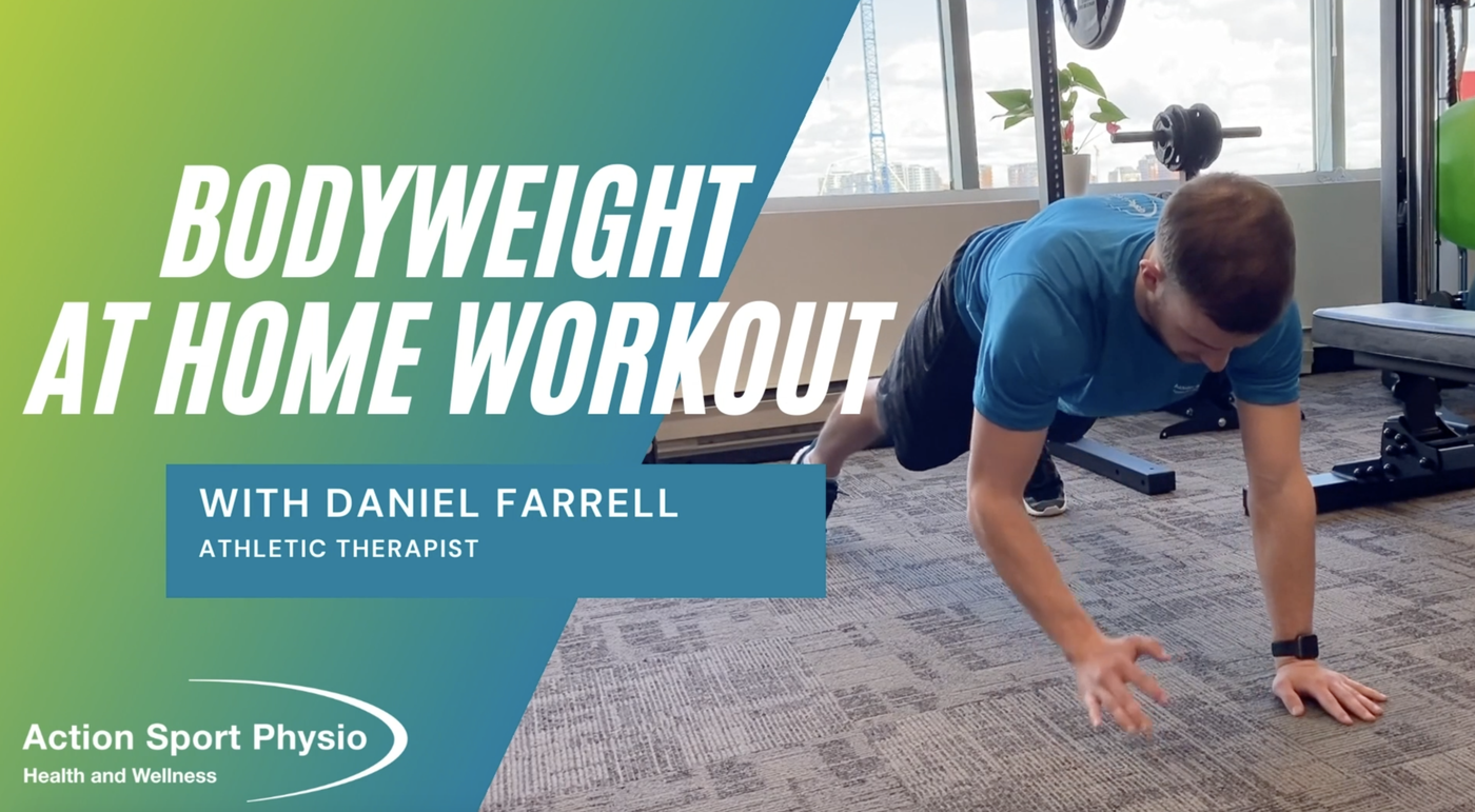 Vidéo - Bodyweight at home workout | Action Sport Physio
