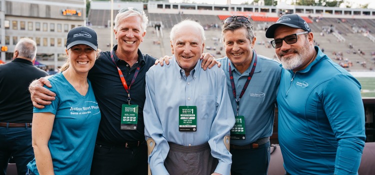 Photo of the Action Sport Physio participation in the Alouettes 2023 - Tribute to Dr. Eric Lenczner event