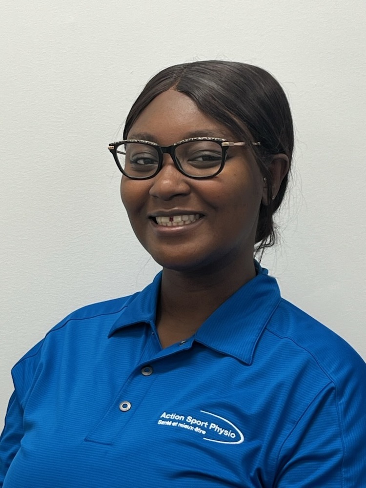 Photo de Jayda Chéry Borno Technologue en physiothérapie (Thérapeute en réadaptation physique) à la clinique Action Sport Physio Laval Ouest