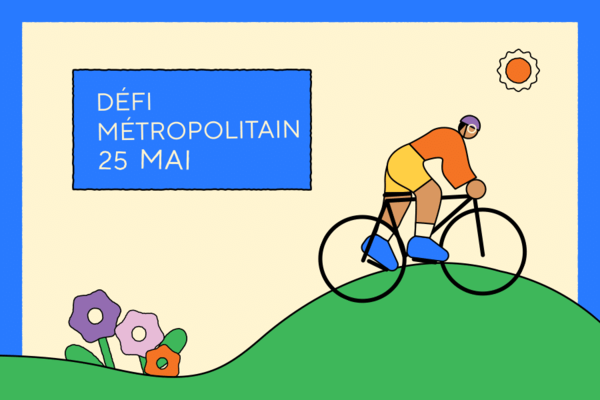 Visual of Vélo Québec's Défi Metropolitain Challenge 2025