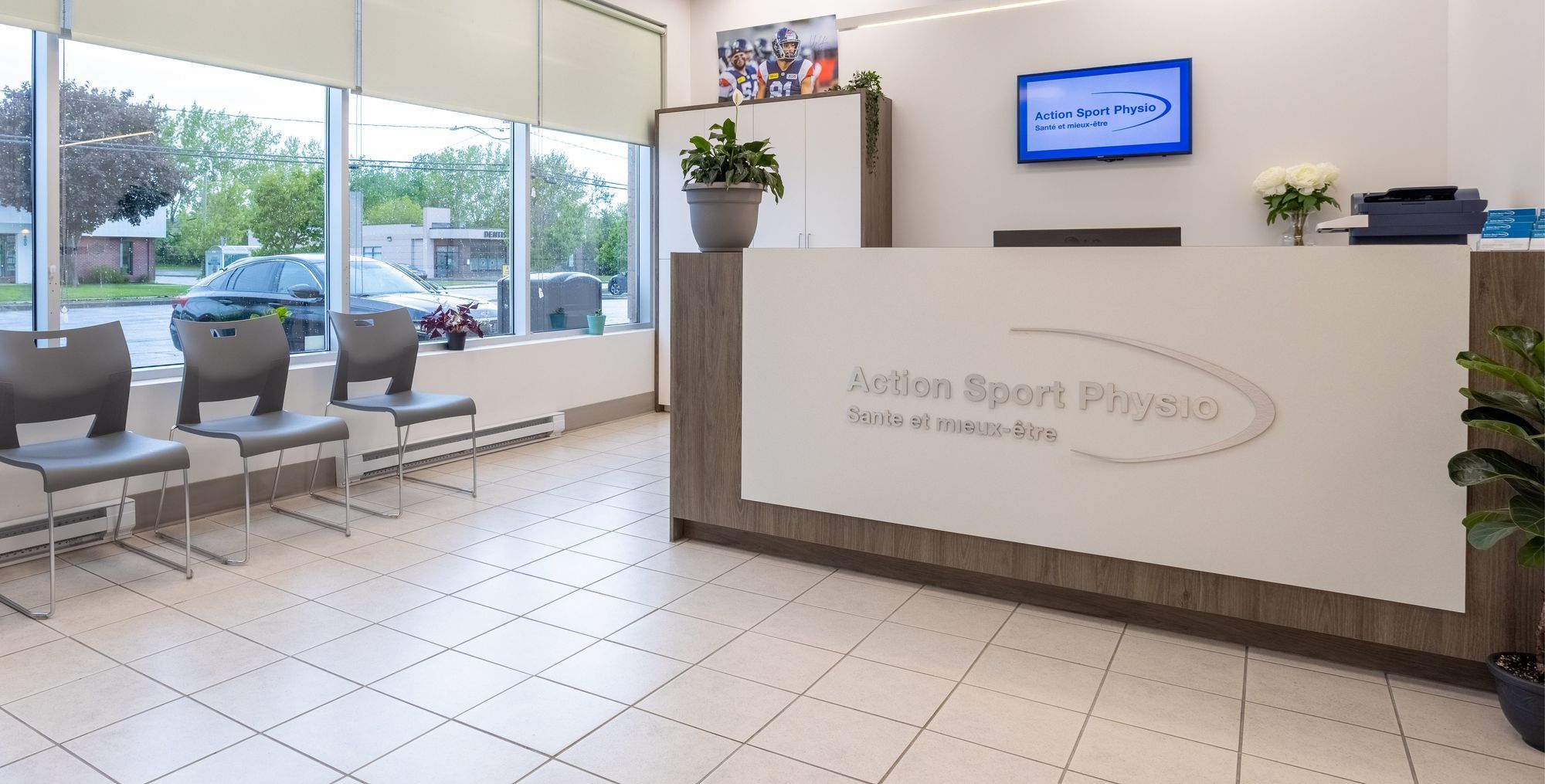 Photo of Île Perrot physiotherapy clinic inviting to take a virtual visit of the clinic