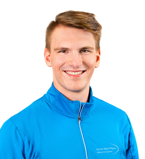 Picture of Guillaume Arpin physiotherapist at the Action Sport Physio Town of Mount Royal clinic