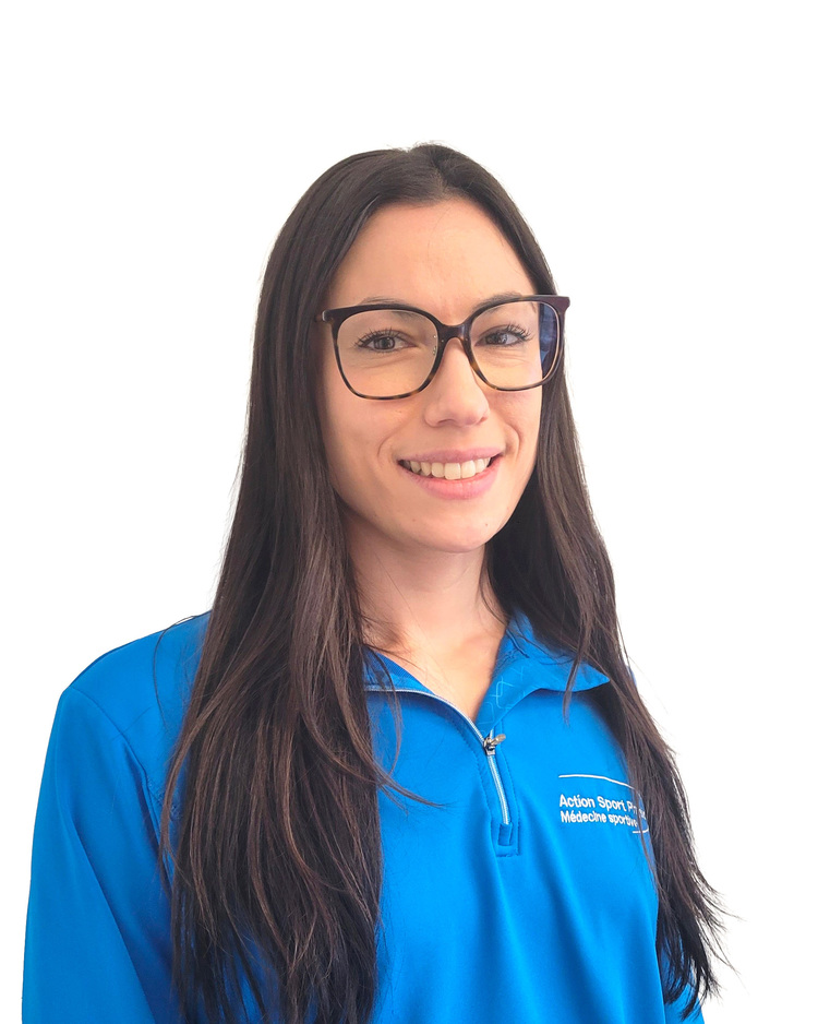 Photo d'Amanda Ferlisi physiothérapeute à la clinique Action Sports Physio Saint-Léonard