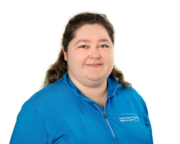 Photo de Clémence Mathieu Physiothérapeute à la clinique Action Sports Physio Repentigny